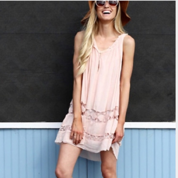 NWOT Free People One pink babydoll dress - Picture 2 of 8